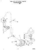FILL AND OVERFILL Diagram and Parts List for KUDX23HB0  KitchenAid Dishwasher
