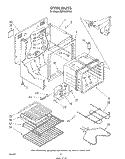 OVEN Diagram and Parts List for RM978BXVF1  Whirlpool Microwave Oven Combo