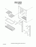 SHELF PARTS Diagram and Parts List for KURO24RSBX02  KitchenAid Refrigerator