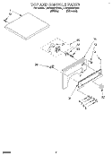 TOP AND CONSOLE Diagram and Parts List for LGR3622BN0  Whirlpool Dryer