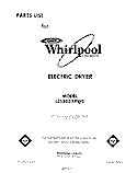 SECTION Diagram and Parts List for LE5805XPW0  Whirlpool Dryer