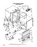TUB ASSEMBLY Diagram and Parts List for WU5650X0  Roper Dishwasher
