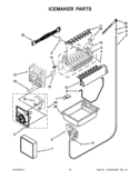 ICEMAKER PARTS Diagram and Parts List for GX5FHDXVY03  Whirlpool Refrigerator
