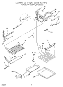 LOWER UNIT AND TUBE Diagram and Parts List for KBLS36MHX00  KitchenAid Refrigerator