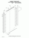 CABINET TRIM PARTS Diagram and Parts List for KSSS48QTB04  KitchenAid Refrigerator
