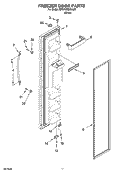 FREEZER DOOR PARTS Diagram and Parts List for BRS70DBANA00  Whirlpool Refrigerator