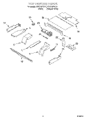 TOP VENTING, OPTIONAL Diagram and Parts List for RBD276PDQ10  Whirlpool Wall Oven