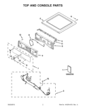 Part Location Diagram of W10446436 Whirlpool PANEL-CNTL