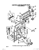 CONTROLS AND REAR PANEL Diagram and Parts List for 6LA9320XTW0  Whirlpool Washer
