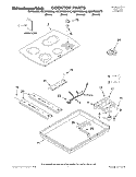 SECTION Diagram and Parts List for KECC502GBT2  KitchenAid Cooktop