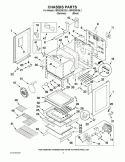 CHASSIS PARTS Diagram and Parts List for KERS208XBL1  KitchenAid Range
