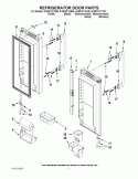 REFRIGERATOR DOOR PARTS Diagram and Parts List for GX5FHTXVB00  Whirlpool Refrigerator