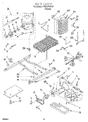 UNIT Diagram and Parts List for 4YED27PQFN01  Whirlpool Refrigerator