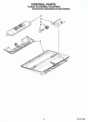 CONTROL PARTS Diagram and Parts List for KSCS25MVMK00  KitchenAid Refrigerator