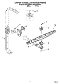 UPPER WASH AND RINSE PARTS Diagram and Parts List for KUDC01TMBL6  KitchenAid Dishwasher