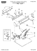 SECTION Diagram and Parts List for REX4625EW0  Roper Dryer
