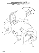 Part Location Diagram of 2311694T Whirlpool COVER-FRNT