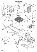 UNIT PARTS Diagram and Parts List for RS22AQXMQ01  Roper Refrigerator