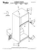 CABINET PARTS Diagram and Parts List for W8TXNGFWQ02  Whirlpool Refrigerator