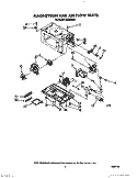 MAGNETRON AND AIR FLOW Diagram and Parts List for MCE04XW1  Roper Microwave