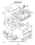 INTERIOR Diagram and Parts List for EB19ZKXRWR1  Whirlpool Refrigerator