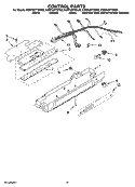 CONTROL PARTS, OPTIONAL PARTS (NOT INCLUDED) Diagram and Parts List for KSRP22FTWH02  KitchenAid Refrigerator