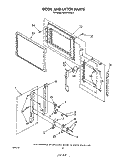 DOOR AND LATCH Diagram and Parts List for MW8700XS2  Whirlpool Microwave