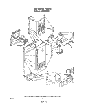 AIRFLOW Diagram and Parts List for ED26MMXRWR0  Whirlpool Refrigerator