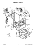 Part Location Diagram of W10514189 Whirlpool INSTALLATION INSTRUCTIONS