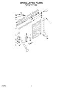 INSTALLATION Diagram and Parts List for ACQ184XL0  Whirlpool Air Conditioner