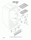 REFRIGERATOR LINER PARTS Diagram and Parts List for GSS26C4XXF02  Whirlpool Refrigerator