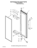 REFRIGERATOR DOOR PARTS Diagram and Parts List for ISC23CDEXY02  Whirlpool Refrigerator