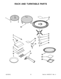RACK AND TURNTABLE PARTS Diagram and Parts List for GH7208XRQ4  Whirlpool Microwave
