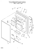 REFRIGERATOR DOOR Diagram and Parts List for ET21DKXDW04  Whirlpool Refrigerator