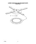 LOWER WASHARM AND STRAINER Diagram and Parts List for KUDB23HY1  KitchenAid Dishwasher