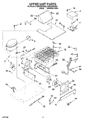 UPPER UNIT Diagram and Parts List for KSSC48FKB00  KitchenAid Refrigerator