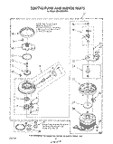 3367743 PUMP AND MOTOR Diagram and Parts List for GDU4050XPW4  Whirlpool Dishwasher
