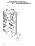 REFRIGERATOR LINER PARTS Diagram and Parts List for GSS30C7EYF00  Whirlpool Refrigerator