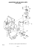 MAGNETRON AND AIR FLOW Diagram and Parts List for KCMS135S0  KitchenAid Microwave