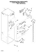 REFRIGERATOR LINER PARTS Diagram and Parts List for KSSS36FMX00  KitchenAid Refrigerator