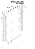 CABINET TRIM PARTS Diagram and Parts List for KSSC42FKS02  KitchenAid Refrigerator