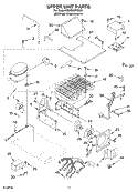 UPPER UNIT PARTS Diagram and Parts List for KBRO36FMX00  KitchenAid Refrigerator