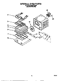 INTERNAL OVEN Diagram and Parts List for KEMS377DBS4  KitchenAid Microwave Oven Combo