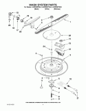 WASH SYSTEM PARTS Diagram and Parts List for KUDD03DTBL3  KitchenAid Dishwasher