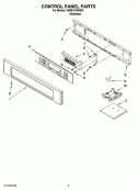CONTROL PANEL PARTS Diagram and Parts List for KEBK101SSS03  KitchenAid Wall Oven