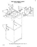 TOP AND CABINET , LITERATURE AND OPTIONAL Diagram and Parts List for LA6000XPW1  Whirlpool Washer