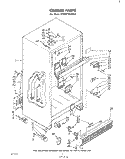 CABINET Diagram and Parts List for ET22MTXLWR0  Whirlpool Refrigerator