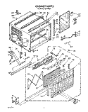 CABINET Diagram and Parts List for CA17WQ4  Whirlpool Air Conditioner