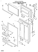 DOOR Diagram and Parts List for ET20PKXDN00  Whirlpool Refrigerator