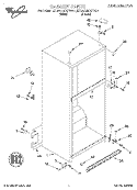 CABINET Diagram and Parts List for ET20GMXFW01  Whirlpool Refrigerator